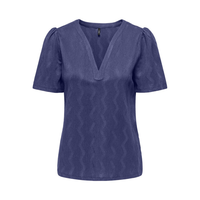 Only Onldia ss v-neck pleat top cs jrs raf 4382.33.0008 large