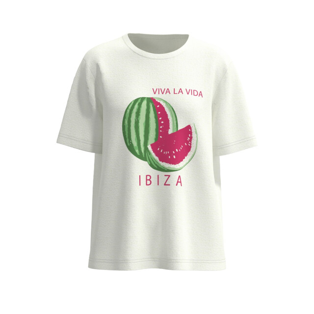 Vila Vihiva ss t-shirt lc off-white 4339.02.0058 large