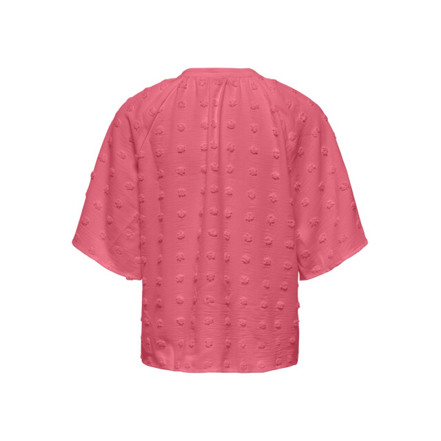 Only Onlivana life 34 dobby v-neck top wvn cs koraal 4382.42.0012 large