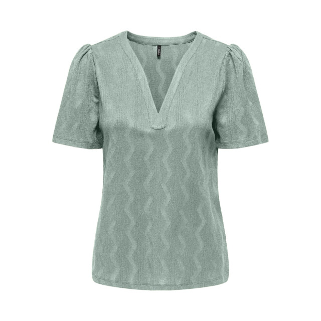 Only Onldia ss v-neck pleat top cs jrs olijf 4382.22.0029 large