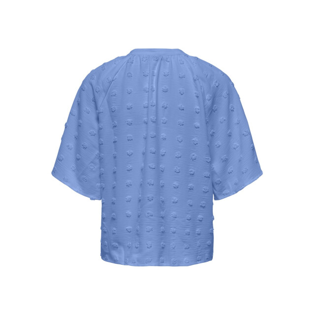 Only Onlivana life 34 dobby v-neck top wvn cs kobalt 4382.34.0046 large