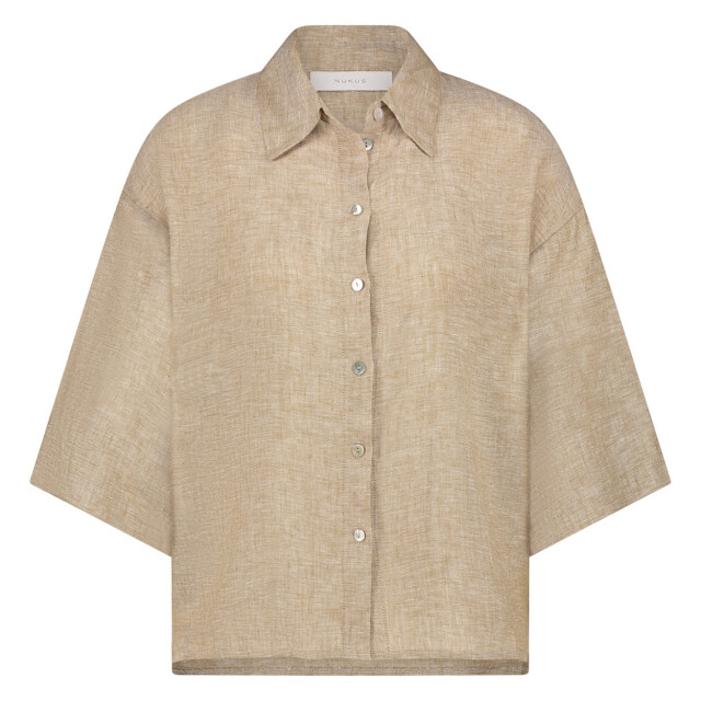 Nukus Lucy blouse melange zand dessin 4319.06.0005 large