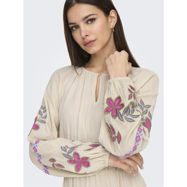 Only Onlblake life ls emb dress wvn beige 4409.05.0001 large