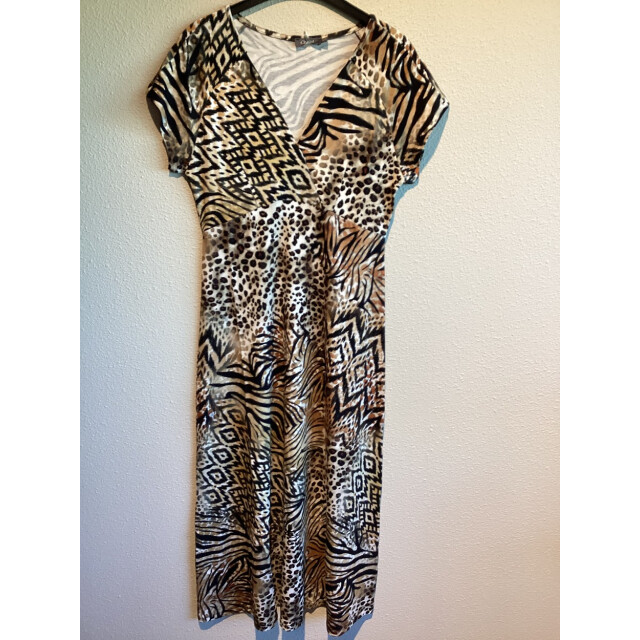 Geisha Dress v-neck sleeveless aop dessin 4429.79.0001 large