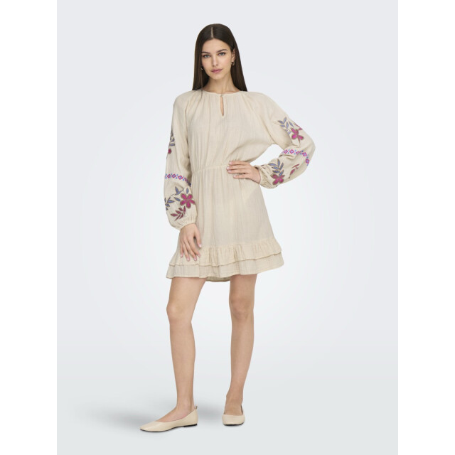 Only Onlblake life ls emb dress wvn beige 4409.05.0001 large
