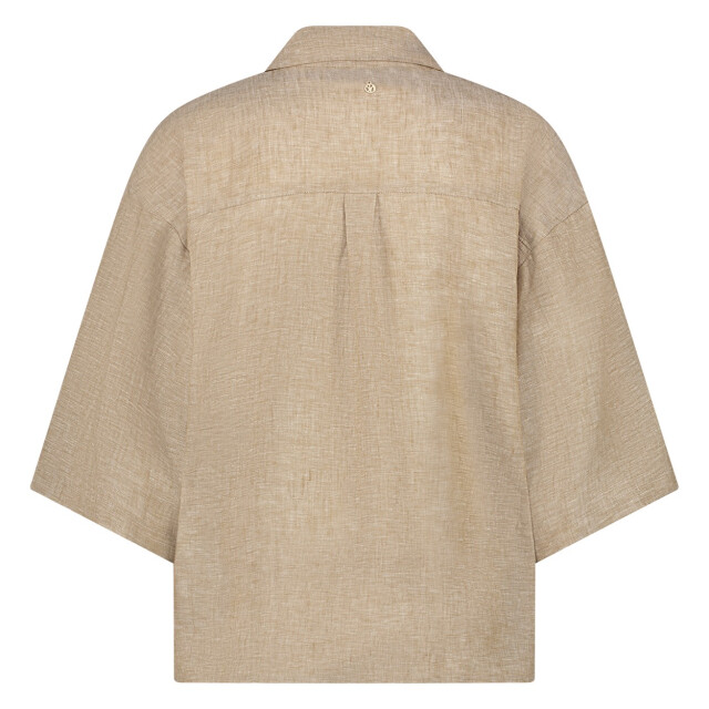 Nukus Lucy blouse melange zand dessin 4319.06.0005 large