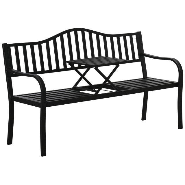 4goodz Tuinbank met uitklapbare tafel voor 2-3 personen - 3193686 large