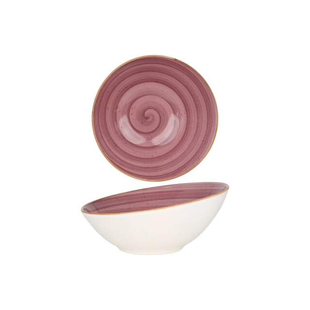 Bonna Serveerschaal aura blackberry porselein 22 cm (850cc) set van 2 3192578 large