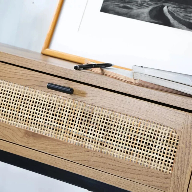 CaliCosy 2 laden console met vlechtwerk l100cm 2929853 large