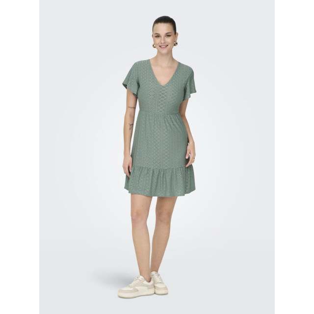 Only Onlsandra ss v-neck dress jrs noos olijf 4409.22.0001 large
