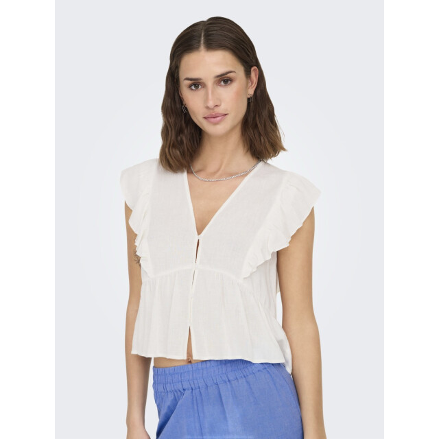 Only Onlrian flonce ss top wvn off-white 4382.02.0086 large