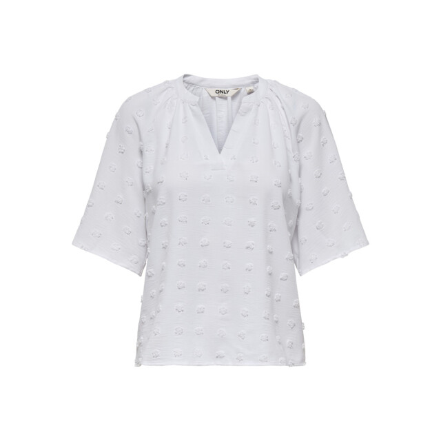 Only Onlivana life 34 dobby v-neck top wvn cs - 4382.01.0008 large