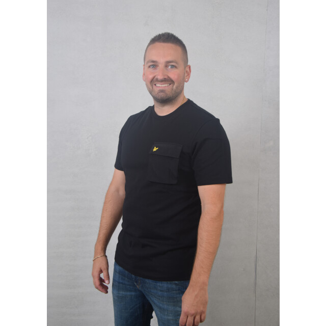 Lyle and Scott Woven pocket t-shirt 100.10.1152 large