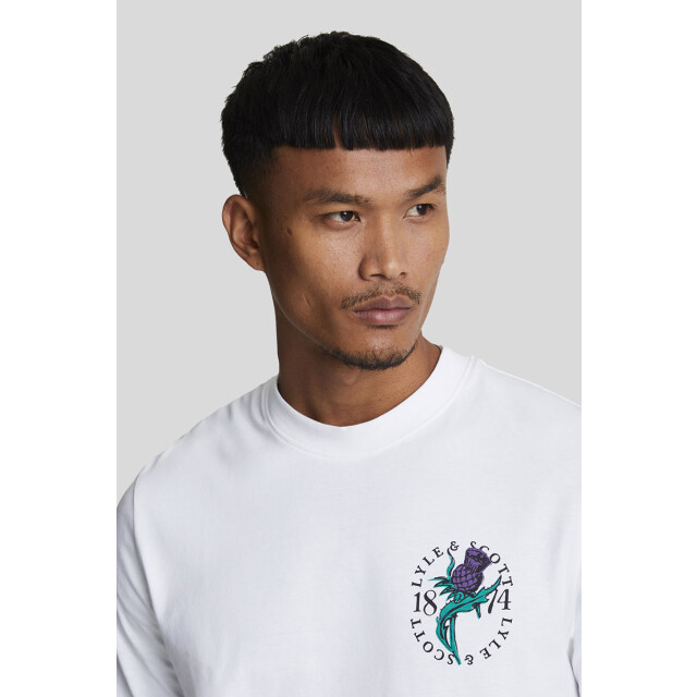 Lyle and Scott Thistle flora print t-shirt 100.00.1000 large