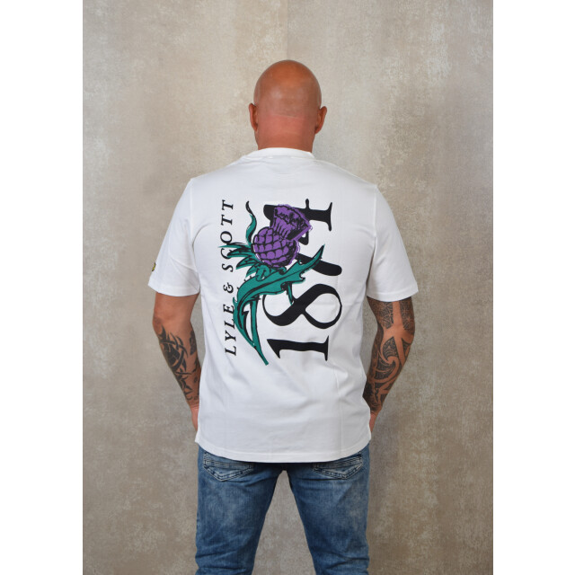 Lyle and Scott Thistle flora print t-shirt 100.00.1000 large