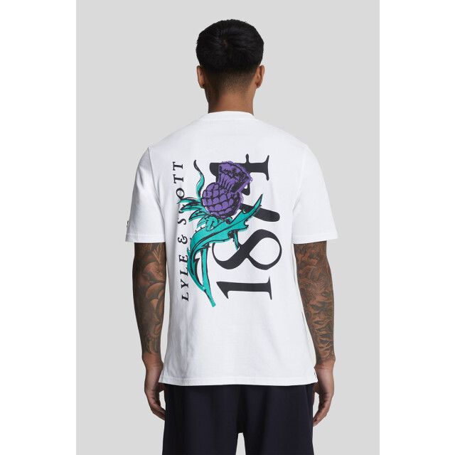Lyle and Scott Thistle flora print t-shirt 100.00.1000 large