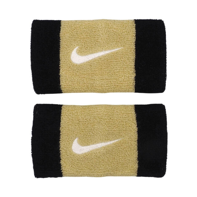 Nike Swoosh dubbel breed polsbandje (set van 2) UTMR2136_blackgold large