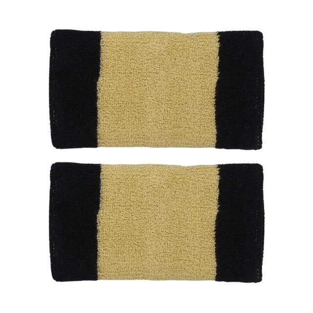 Nike Swoosh dubbel breed polsbandje (set van 2) UTMR2136_blackgold large