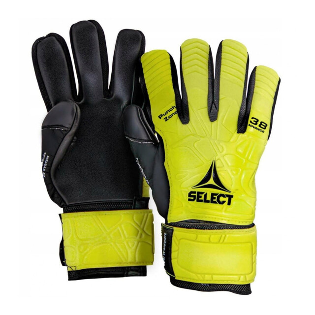 Select Unisex volwassen 38 advance keepershandschoenen UTMR2461_blackyellow large