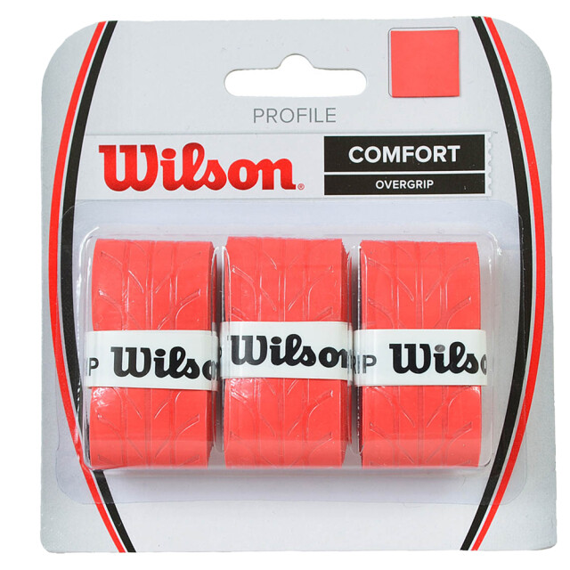 Wilson Pro soft comfort racket overgrip (set van 3) UTMR2241_red large