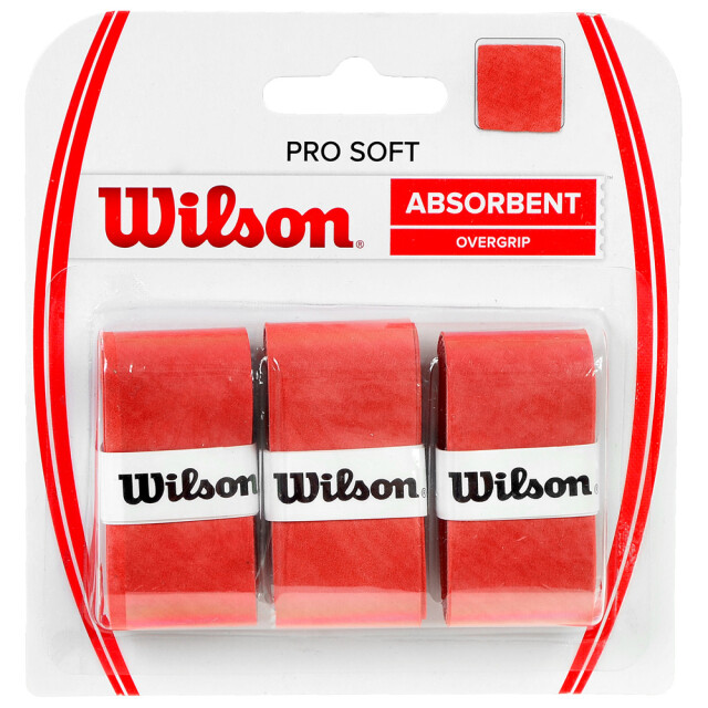 Wilson Pro absorberende racket overgrip (set van 3) UTMR2243_red large