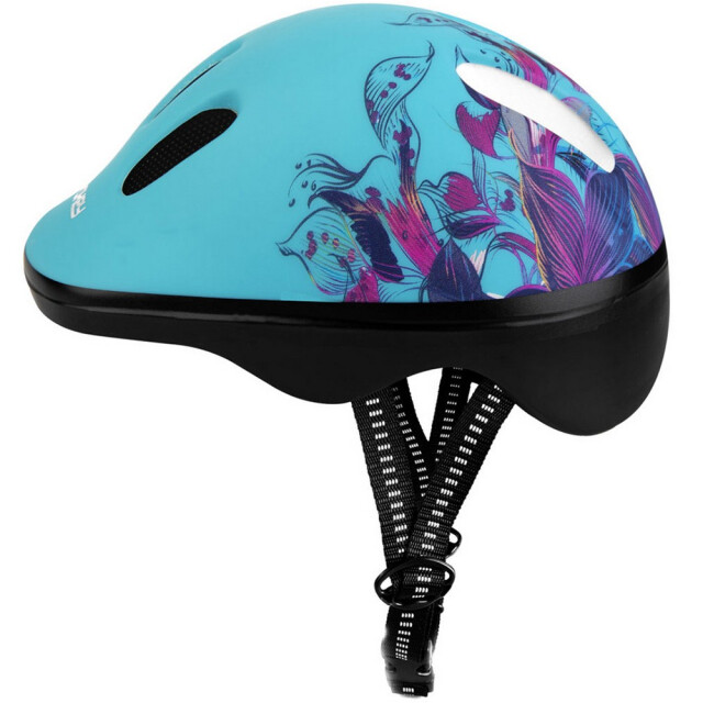 Spokey Kinder/kinder bloemist fietshelm UTMR2079_blue large