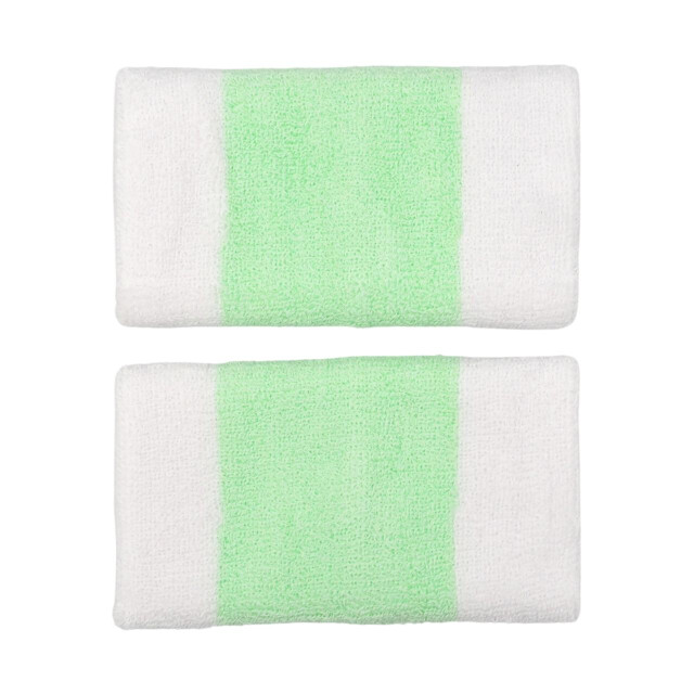 Nike Swoosh dubbel breed polsbandje (set van 2) UTMR2136_whitegreen large
