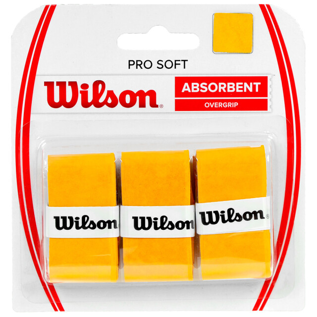 Wilson Pro soft comfort racket overgrip (set van 3) UTMR2241_yellow large