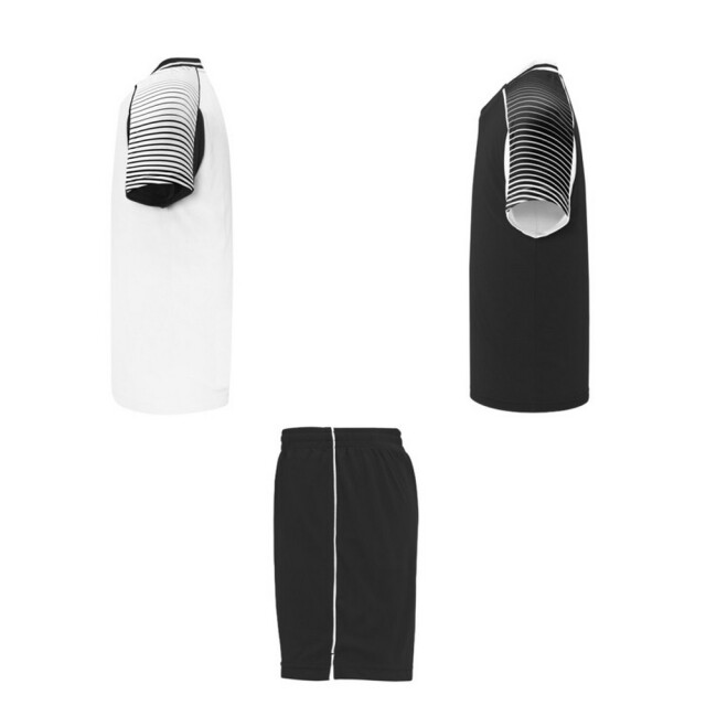 Roly Kinderen/kinderen juve sportset UTPF4423_whitesolidblack large