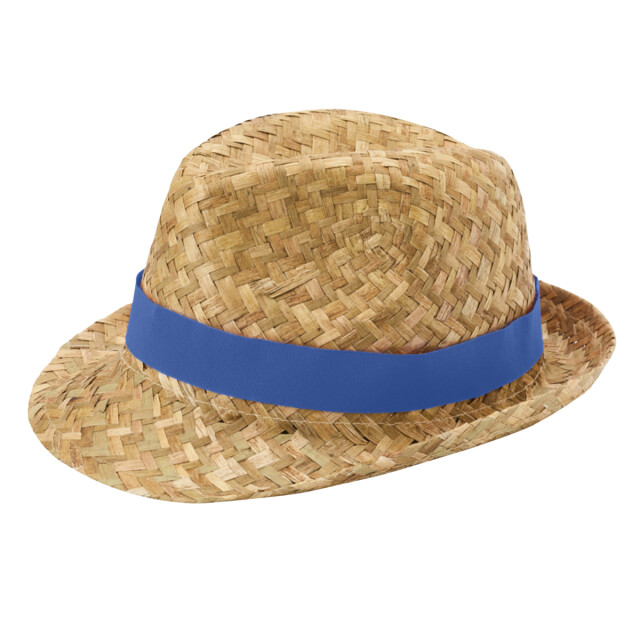 Floso Pricus stro zonnehoed voor volwassenen UTPF4725_naturalroyalblue large