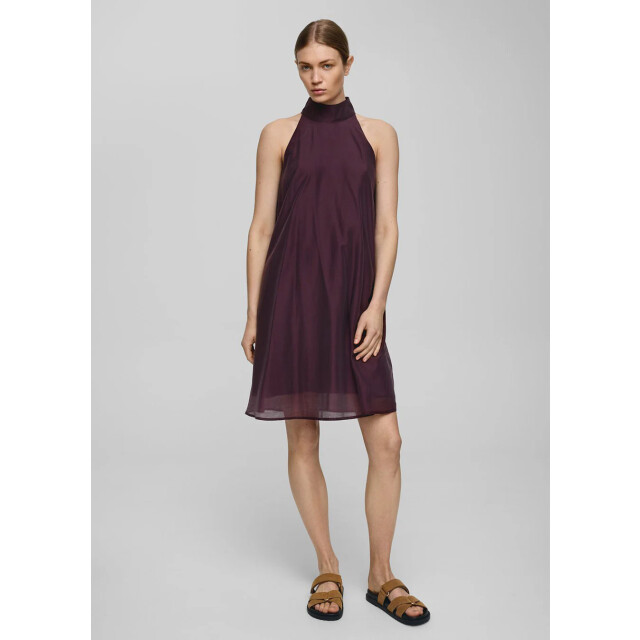 Moss Copenhagen Mschalithea faustina sl halterjurk midi burgundy 9476022698312 large