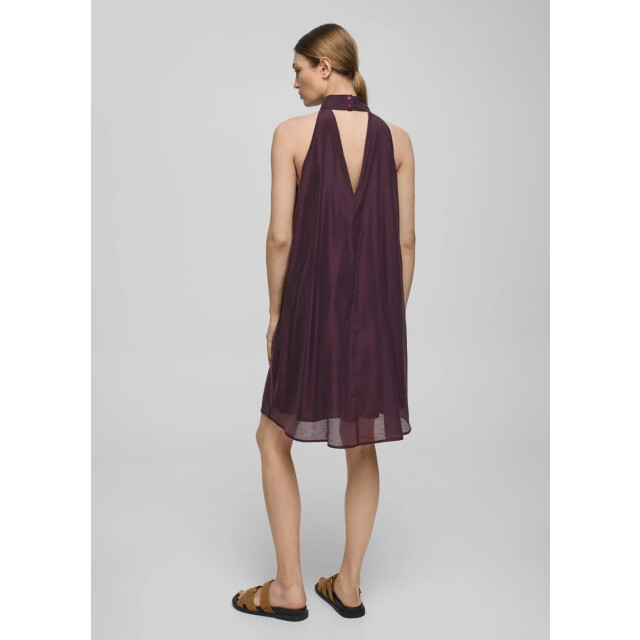 Moss Copenhagen Mschalithea faustina sl halterjurk midi burgundy 9476022698312 large