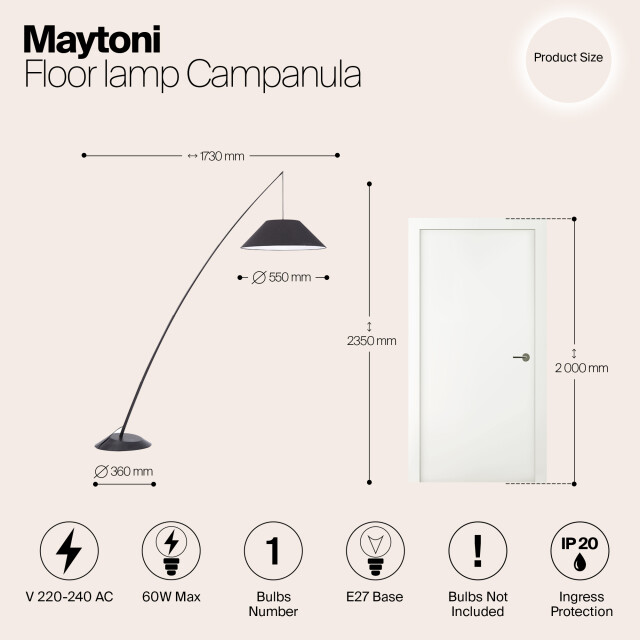 Maytoni vloerlamp campanula - 2994089 large