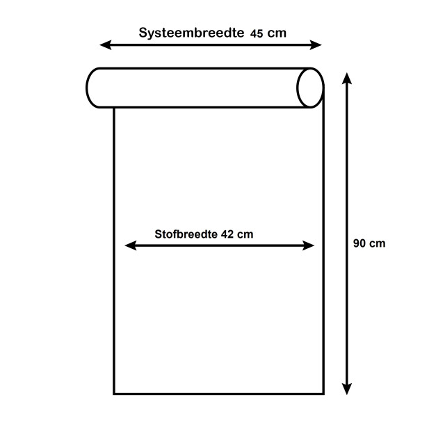 4goodz Rolgordijn lichtdoorlatend easy 45x90 cm - 3056952 large