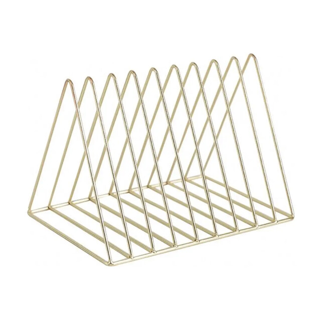 WDMT Metalen tijdschriftenhouder mat goud 3192473 large