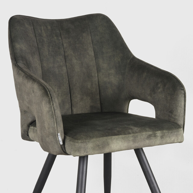 Label51 Eetkamerstoel noud - velours set van 2 3183452 large