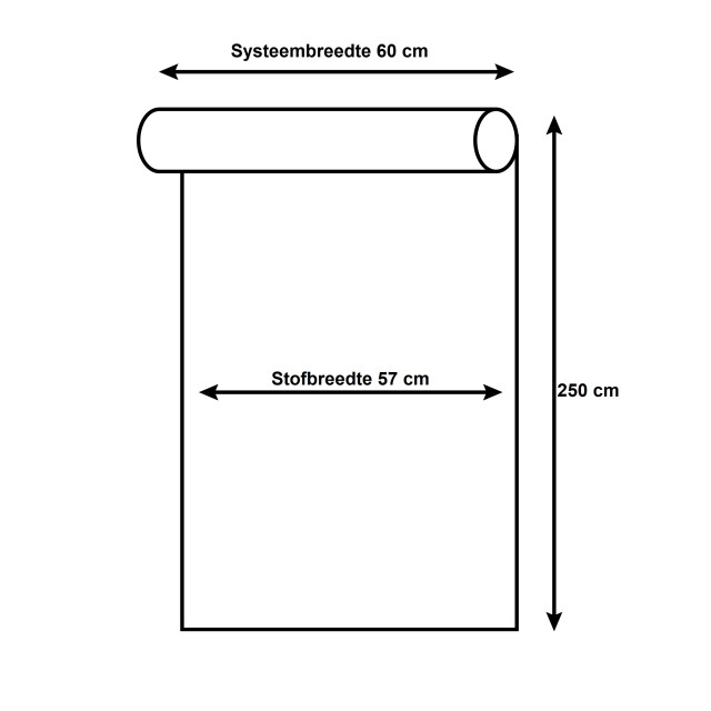 4goodz Duo rolgordijn easy lichtdoorlatend 60x250 cm - 3056955 large