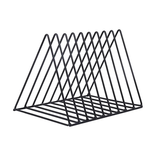 WDMT Metalen tijdschriftenhouder mat zwart 3192474 large