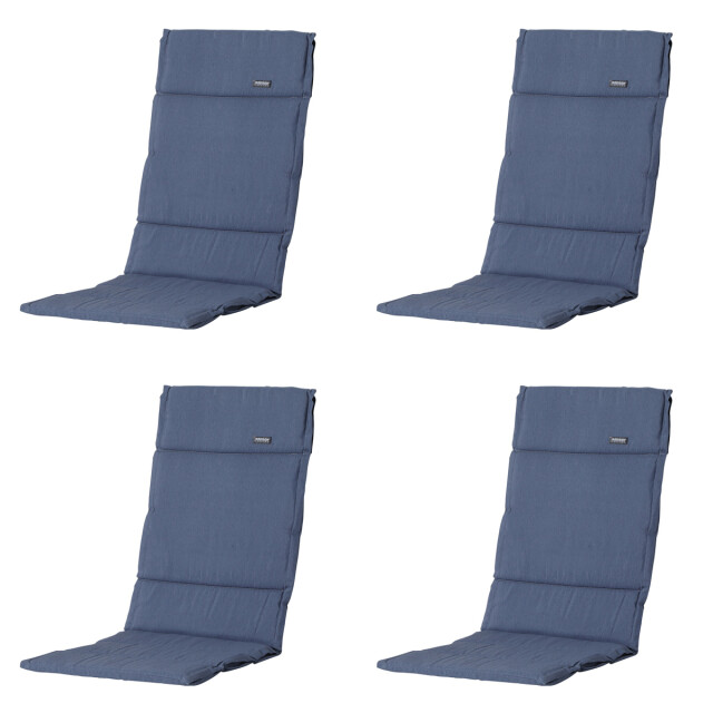 Madison tuinkussen fiber deluxe panama safier blue ca. 125x50 cm set van 3083544 large