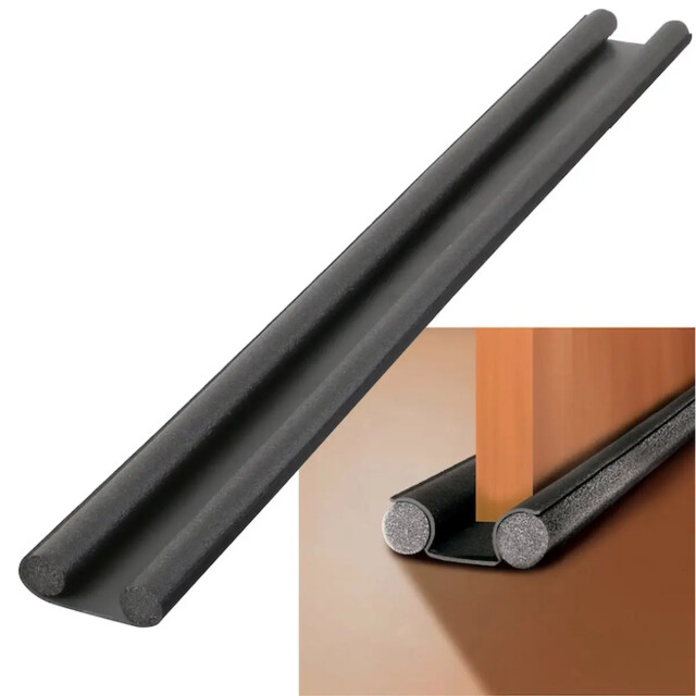 WDMT Universele tochtstrip voor deuren zwart 3192415 large