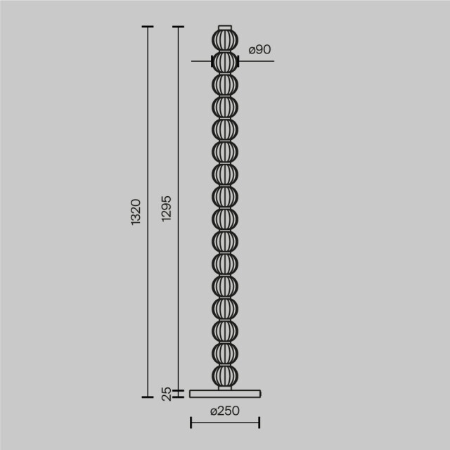 Maytoni vloerlamp amulet - Ø25 2993536 large