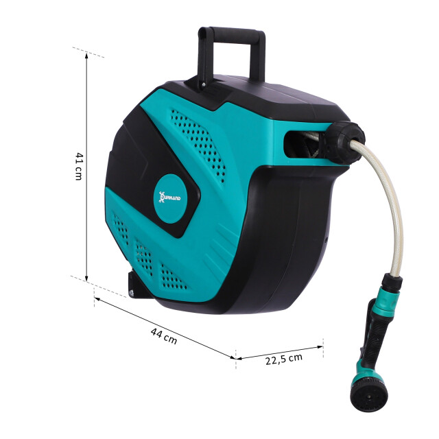 4goodz Wandslangenbox 15 mtr tuinslang haspel autom. zwenkbaar 180° 3083699 large