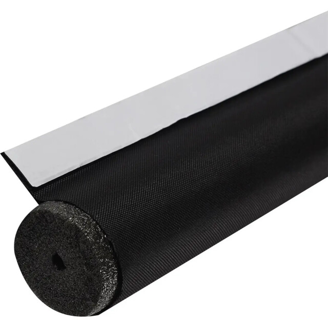 WDMT Zelfklevende tochtstrip voor deuren 90 x ø 5 cm zwart 3192404 large