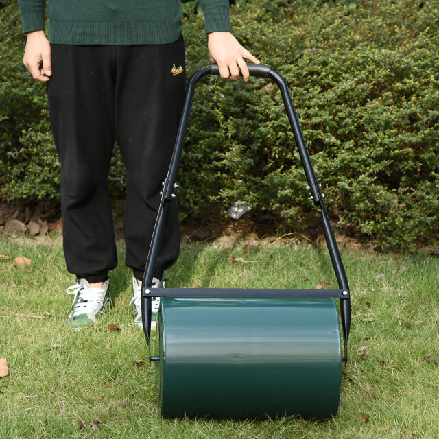 4goodz Outsunny gazonroller tuinwals 30 cm diameter 30 l water/zand vulling 3181924 large