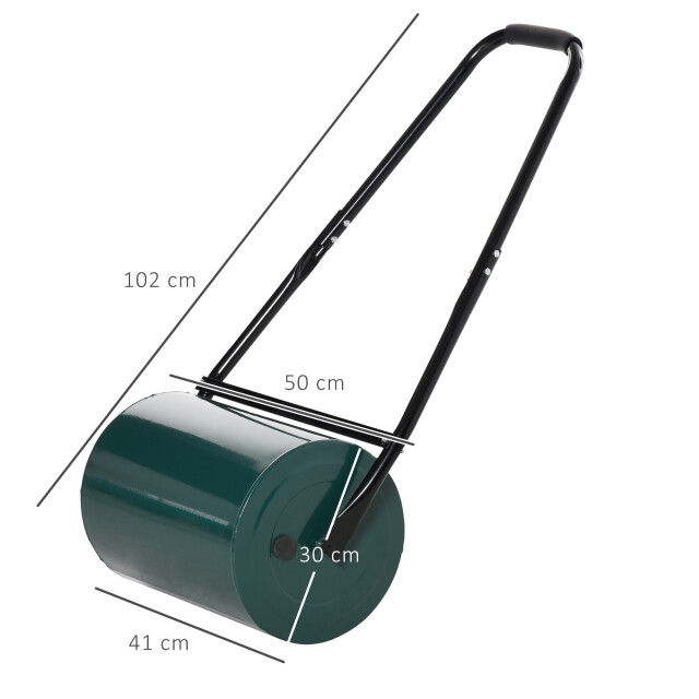 4goodz Outsunny gazonroller tuinwals 30 cm diameter 30 l water/zand vulling 3181924 large