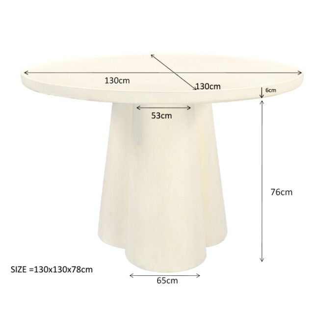 Brix salontafel clubs sandy 130cm beton / 3183677 large
