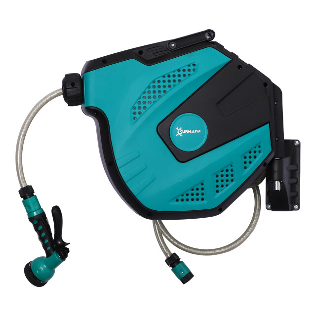 4goodz Wandslangenbox 15 mtr tuinslang haspel autom. zwenkbaar 180° 3083699 large