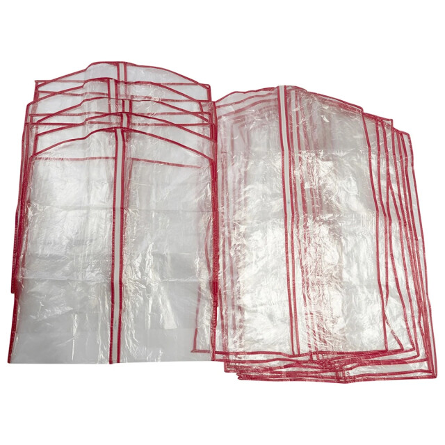 CaliCosy Set van 13 hoezen voor kleding transparant polyethyleen 2931654 large