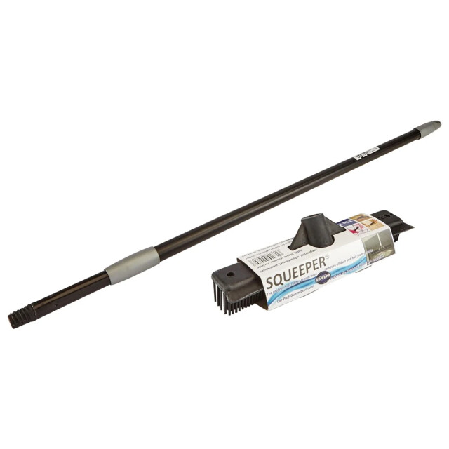 CaliCosy Rubberen bezem 3-in-1 telescopische steel 1,5m 2931652 large