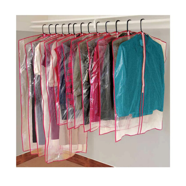 CaliCosy Set van 13 hoezen voor kleding transparant polyethyleen 2931654 large